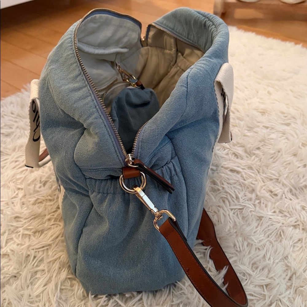Chloe Denim Diaper Bag - Picture 3 of 3